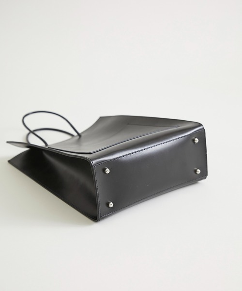 YAHKI（ヤーキ）の「【YAHKI(ヤーキ)】YH-398/レザートートバッグ（トートバッグ・レディース・ブラック/ベージュ・FREE）」の10枚目の写真