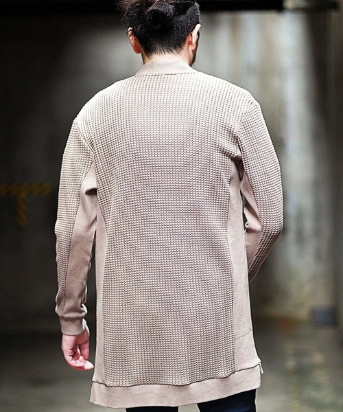 RATTLE TRAP（ラトルトラップ）の「ビッグワッフルカーディガン（カーディガン/ボレロ・メンズ・ブラック/ベージュ・M/L）」の11枚目の写真