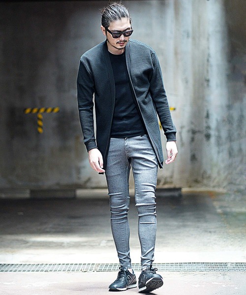 RATTLE TRAP（ラトルトラップ）の「ビッグワッフルカーディガン（カーディガン/ボレロ・メンズ・ブラック/ベージュ・M/L）」の12枚目の写真