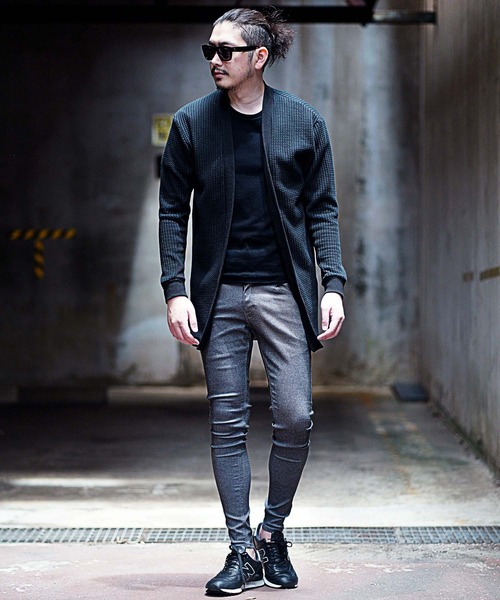 RATTLE TRAP（ラトルトラップ）の「ビッグワッフルカーディガン（カーディガン/ボレロ・メンズ・ブラック/ベージュ・M/L）」の13枚目の写真