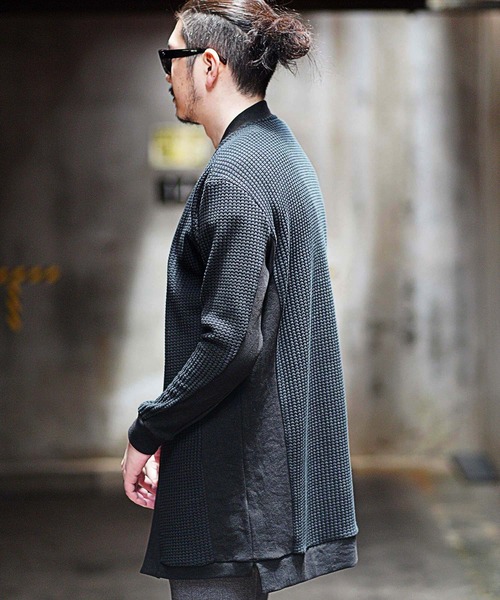 RATTLE TRAP（ラトルトラップ）の「ビッグワッフルカーディガン（カーディガン/ボレロ・メンズ・ブラック/ベージュ・M/L）」の15枚目の写真