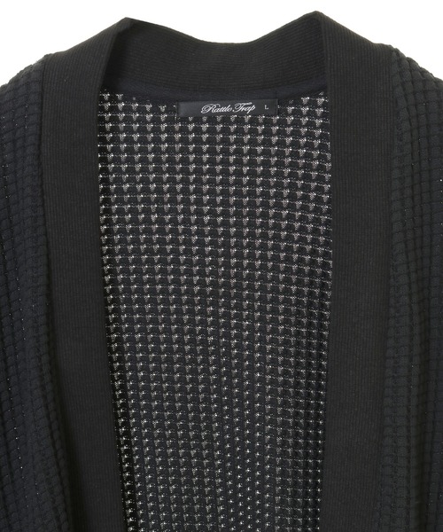 RATTLE TRAP（ラトルトラップ）の「ビッグワッフルカーディガン（カーディガン/ボレロ・メンズ・ブラック/ベージュ・M/L）」の20枚目の写真