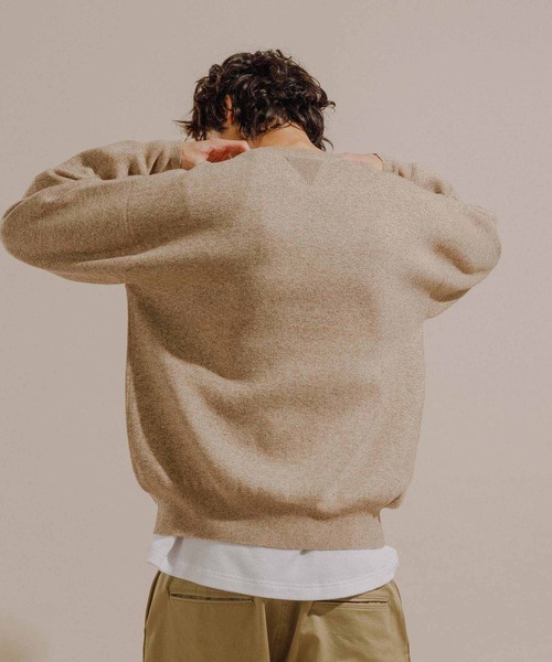 ADAM ET ROPE'（アダムエロペ）の「杢スウェットニット/ヘビーウエイト/UNISEX（スウェット・メンズ・ブラック系その他2/ベージュ/グレー・M/S/L）」の16枚目の写真