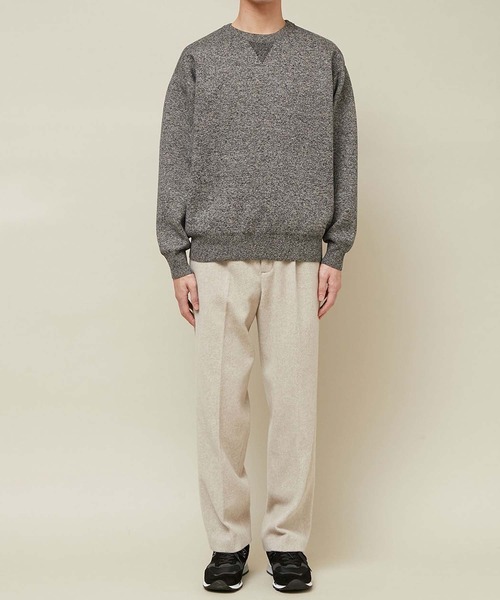 ADAM ET ROPE'（アダムエロペ）の「杢スウェットニット/ヘビーウエイト/UNISEX（スウェット・メンズ・ブラック系その他2/ベージュ/グレー・M/S/L）」の12枚目の写真