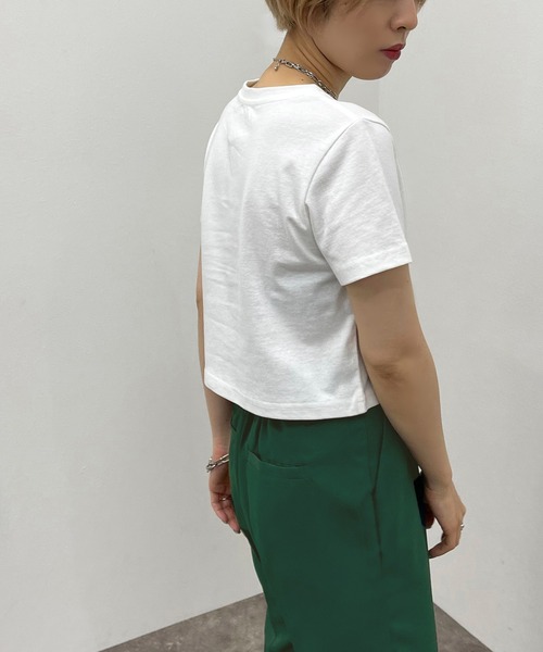 apres jour mignon（アプレジュールミニョン）の「ショートＴシャツ【ZOZOTOWN限定アイテム】（Tシャツ/カットソー・レディース・レッド/オフホワイト/オレンジ/グリーン/ブラック・フリー）」の22枚目の写真