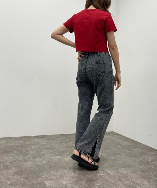 apres jour mignon（アプレジュールミニョン）の「ショートＴシャツ【ZOZOTOWN限定アイテム】（Tシャツ/カットソー・レディース・レッド/オフホワイト/オレンジ/グリーン/ブラック・フリー）」の19枚目の写真