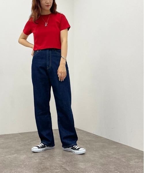 apres jour mignon（アプレジュールミニョン）の「ショートＴシャツ【ZOZOTOWN限定アイテム】（Tシャツ/カットソー・レディース・レッド/オフホワイト/オレンジ/グリーン/ブラック・フリー）」の11枚目の写真