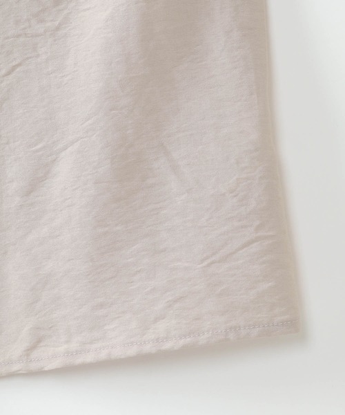 ikka（イッカ）の「【キッズ】5分袖バンドカラー前開きワンピース（100~160cm）（ワンピース・キッズ・オフホワイト/ベージュ・100/110/120/130/140/150/160）」の6枚目の写真