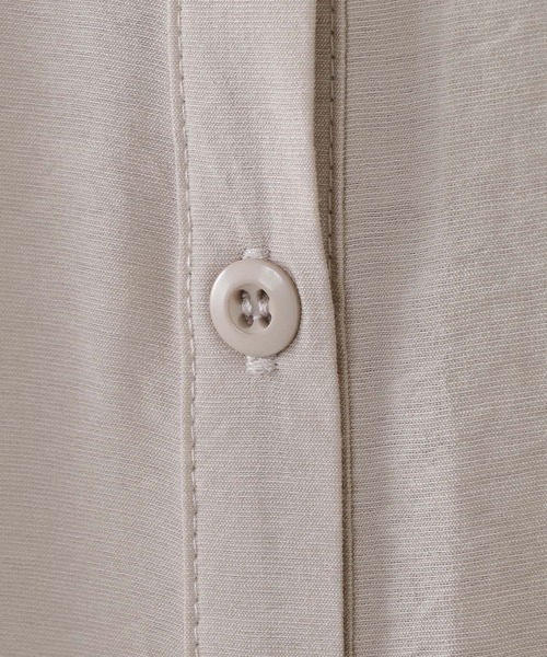 ikka（イッカ）の「【キッズ】5分袖バンドカラー前開きワンピース（100~160cm）（ワンピース・キッズ・オフホワイト/ベージュ・100/110/120/130/140/150/160）」の8枚目の写真