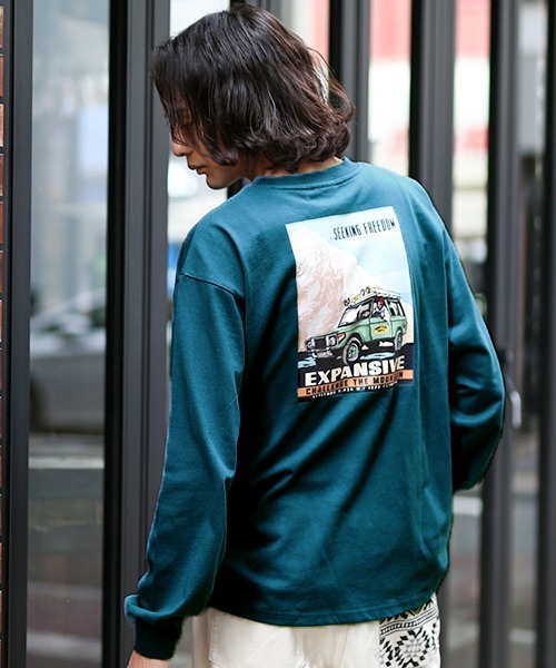 【セール】【ユニセックス】ムービングプリントプルオーバー（Tシャツ/カットソー）｜チチカカ（チチカカ）