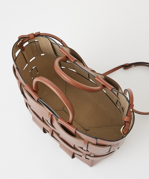 Zanchetti（ザンチェッティ）の「【ZANCHETTI】メッシュレザーバッグ/W SHOPPER（ハンドバッグ・レディース・ブラウン・FREE）」の13枚目の写真