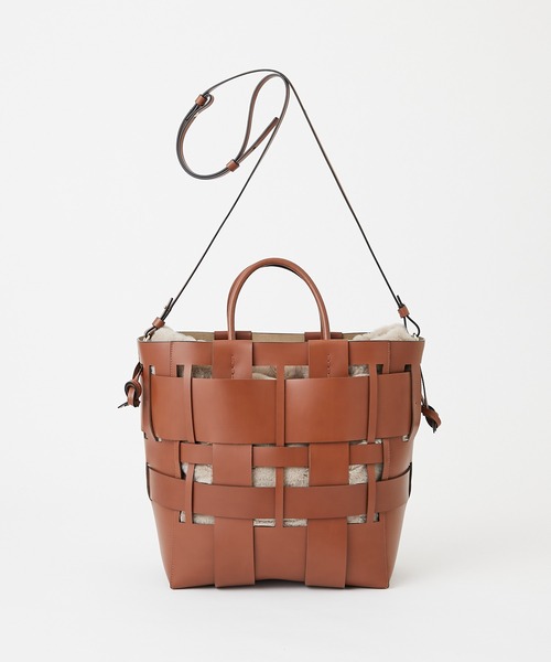 Zanchetti（ザンチェッティ）の「【ZANCHETTI】メッシュレザーバッグ/W SHOPPER（ハンドバッグ・レディース・ブラウン・FREE）」の7枚目の写真