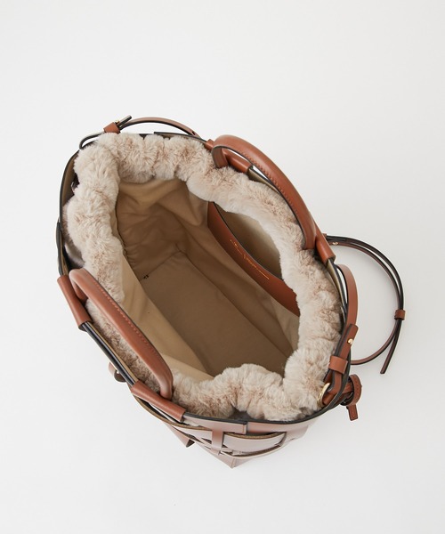 Zanchetti（ザンチェッティ）の「【ZANCHETTI】メッシュレザーバッグ/W SHOPPER（ハンドバッグ・レディース・ブラウン・FREE）」の9枚目の写真