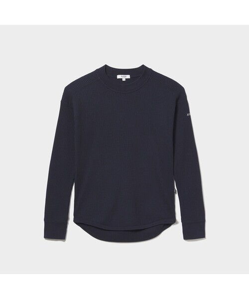 AIGLE（エーグル）の「吸水速乾 ワッフルドロップショルダー 長袖Ｔシャツ（Tシャツ/カットソー・レディース・ライトブルー/アイボリー/ダークネイビー・S/M/L）」の9枚目の写真