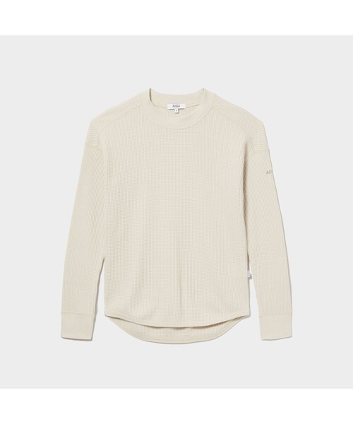 AIGLE（エーグル）の「吸水速乾 ワッフルドロップショルダー 長袖Ｔシャツ（Tシャツ/カットソー・レディース・ライトブルー/アイボリー/ダークネイビー・S/M/L）」の16枚目の写真