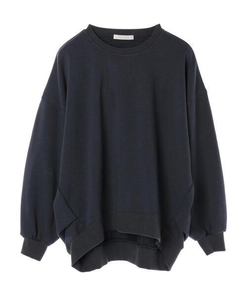 Green　Parks（グリーンパークス）の「袖ぽわ裏毛プルオーバー＊（Tシャツ/カットソー・レディース・ブラック/ベージュ/ブラウン/ブルー・FREE）」の16枚目の写真