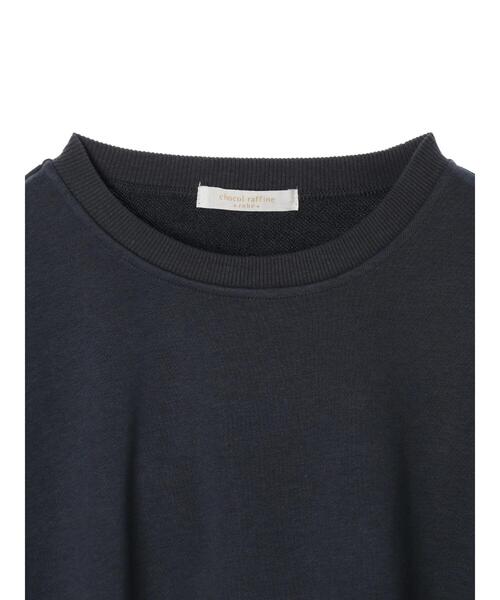 Green　Parks（グリーンパークス）の「袖ぽわ裏毛プルオーバー＊（Tシャツ/カットソー・レディース・ブラック/ベージュ/ブラウン/ブルー・FREE）」の14枚目の写真