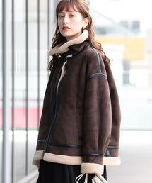 Ray BEAMS | Ray BEAMS / フェイクムートン ボマー ブルゾン(ブルゾン)