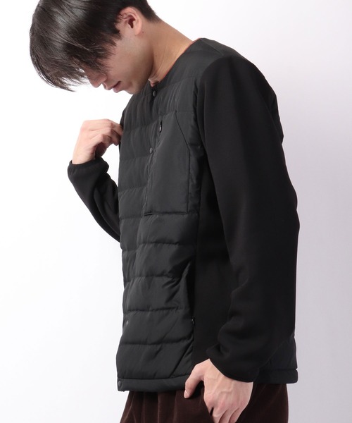 JEMORGAN ノーカラーダウンジャケット ブラック サイズXL JEMORGAN（ジェーイーモーガン）の「JEMORGAN ダウン×ストレッチ