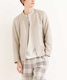 a.v.v | 【洗濯機で洗える】フェイクレザーショートブルゾン(ライダースジャケット)