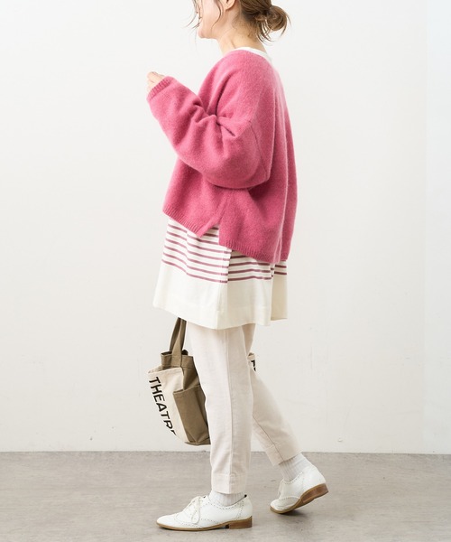 PUAL CE CIN（ピュアルセシン）の「ホワイトヤク カーディガン（カーディガン/ボレロ・レディース・アイボリー/ベージュ/ミント/ピンク/ライトピンク・FREE）」の4枚目の写真