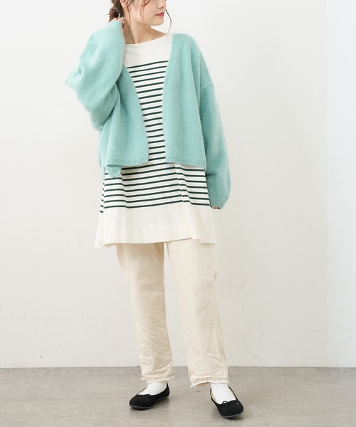 PUAL CE CIN（ピュアルセシン）の「ホワイトヤク カーディガン（カーディガン/ボレロ・レディース・アイボリー/ベージュ/ミント/ピンク/ライトピンク・FREE）」の9枚目の写真