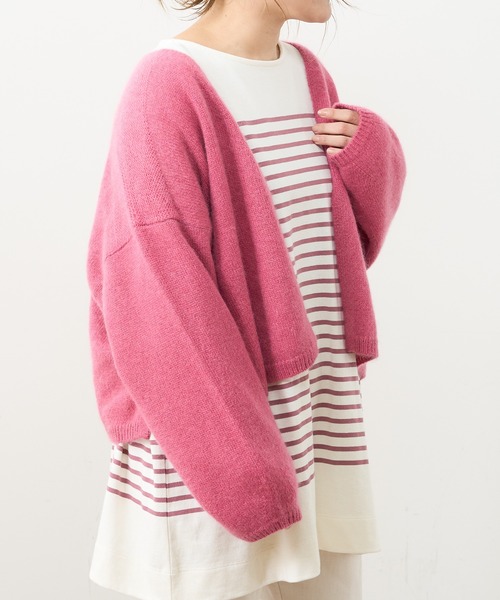 PUAL CE CIN（ピュアルセシン）の「ホワイトヤク カーディガン（カーディガン/ボレロ・レディース・アイボリー/ベージュ/ミント/ピンク/ライトピンク・FREE）」の12枚目の写真