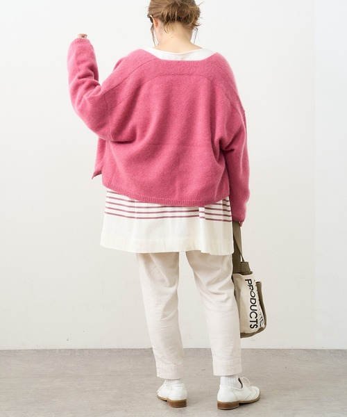 PUAL CE CIN（ピュアルセシン）の「ホワイトヤク カーディガン（カーディガン/ボレロ・レディース・アイボリー/ベージュ/ミント/ピンク/ライトピンク・FREE）」の15枚目の写真