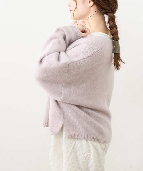 PUAL CE CIN（ピュアルセシン）の「ホワイトヤク カーディガン（カーディガン/ボレロ・レディース・アイボリー/ベージュ/ミント/ピンク/ライトピンク・FREE）」の18枚目の写真