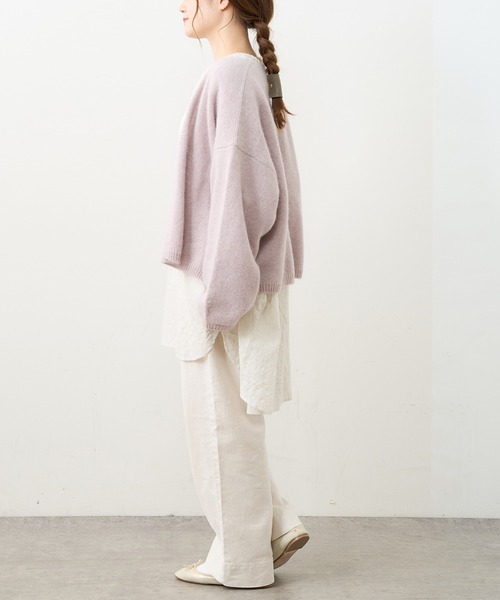 PUAL CE CIN（ピュアルセシン）の「ホワイトヤク カーディガン（カーディガン/ボレロ・レディース・アイボリー/ベージュ/ミント/ピンク/ライトピンク・FREE）」の20枚目の写真