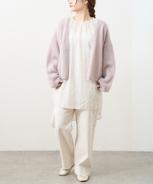PUAL CE CIN（ピュアルセシン）の「ホワイトヤク カーディガン（カーディガン/ボレロ・レディース・アイボリー/ベージュ/ミント/ピンク/ライトピンク・FREE）」の19枚目の写真