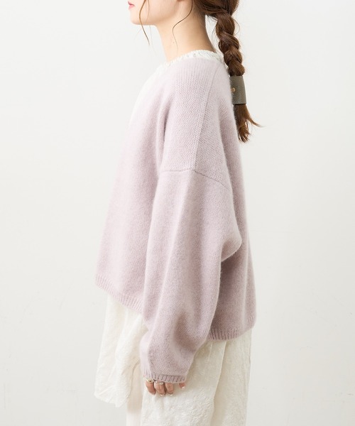 PUAL CE CIN（ピュアルセシン）の「ホワイトヤク カーディガン（カーディガン/ボレロ・レディース・アイボリー/ベージュ/ミント/ピンク/ライトピンク・FREE）」の22枚目の写真