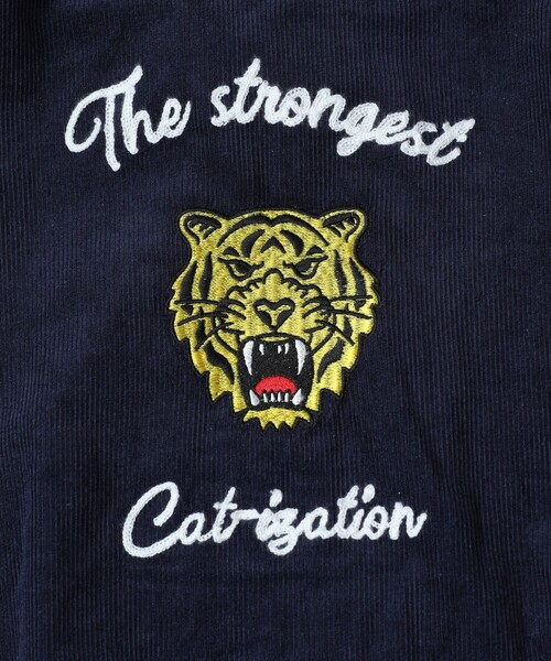 FREAK'S STORE（フリークスストア）の「WEB限定 ビッグシルエット バック刺繍 コーデュロイショートブルゾン/チェーン刺繍（ブルゾン・メンズ・ブラック/ネイビー/ブラウン/オリーブ・SMALL/MEDIUM/LARGE）」の13枚目の写真