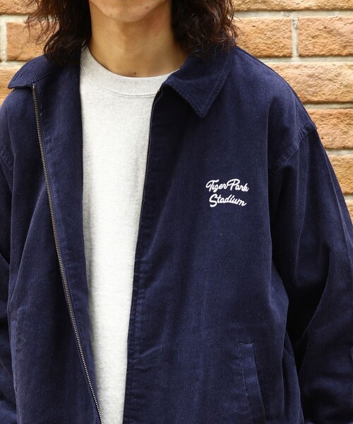 FREAK'S STORE（フリークスストア）の「WEB限定 ビッグシルエット バック刺繍 コーデュロイショートブルゾン/チェーン刺繍（ブルゾン・メンズ・ブラック/ネイビー/ブラウン/オリーブ・SMALL/MEDIUM/LARGE）」の17枚目の写真