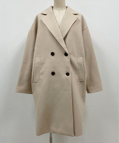 PICCIN(ピッチン)の「ダブルロングチェスターコート(その他アウター・レディース・ベージュ/イエロー/ブルー・M/L)」の16枚目の写真