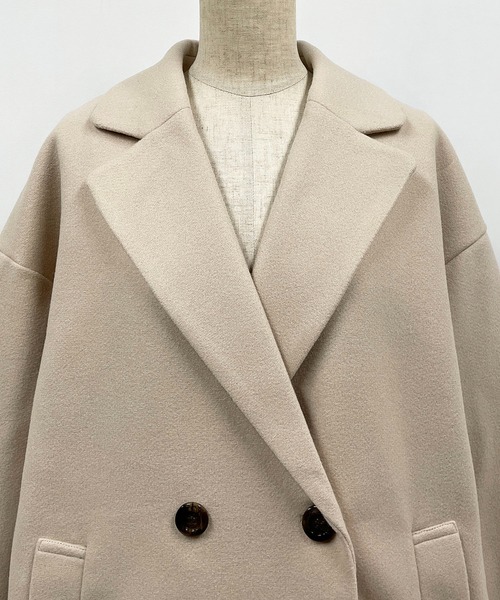 PICCIN(ピッチン)の「ダブルロングチェスターコート(その他アウター・レディース・ベージュ/イエロー/ブルー・M/L)」の19枚目の写真