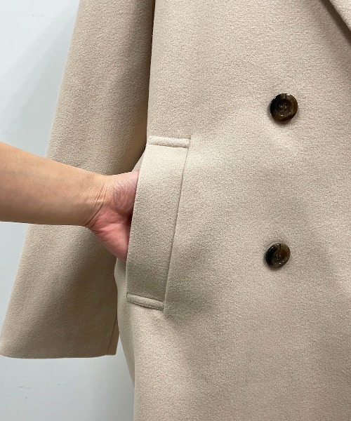PICCIN(ピッチン)の「ダブルロングチェスターコート(その他アウター・レディース・ベージュ/イエロー/ブルー・M/L)」の22枚目の写真
