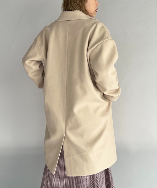 PICCIN(ピッチン)の「ダブルロングチェスターコート(その他アウター・レディース・ベージュ/イエロー/ブルー・M/L)」の9枚目の写真
