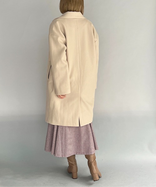 PICCIN(ピッチン)の「ダブルロングチェスターコート(その他アウター・レディース・ベージュ/イエロー/ブルー・M/L)」の12枚目の写真