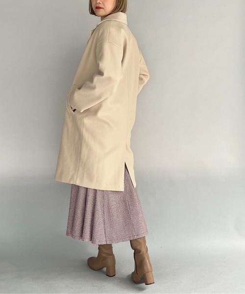 PICCIN(ピッチン)の「ダブルロングチェスターコート(その他アウター・レディース・ベージュ/イエロー/ブルー・M/L)」の13枚目の写真