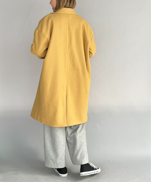 PICCIN(ピッチン)の「ダブルロングチェスターコート(その他アウター・レディース・ベージュ/イエロー/ブルー・M/L)」の5枚目の写真