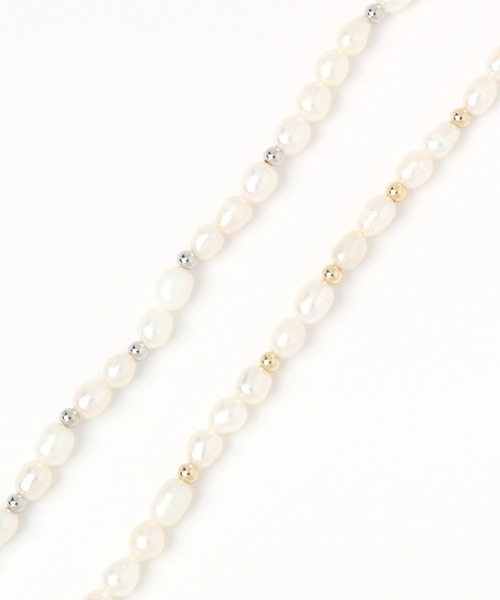 GLOBAL WORK(グローバルワーク)の「ショート淡水パールネックレス/229985(ネックレス・レディース・ライトグレー/ゴールド・FREE)」の9枚目の写真