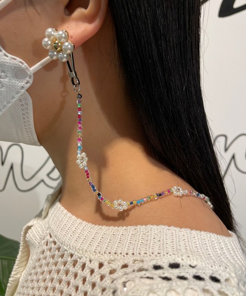 Me%（ミィパーセント）の「【3way】カラフルビーズマルチストラップ（マスク・レディース・その他・FREE）」の8枚目の写真