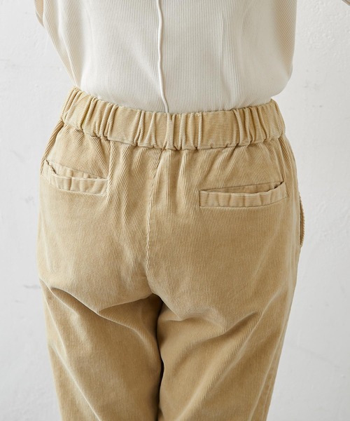 PUAL CE CIN（ピュアルセシン）の「ストレッチコールテンテーパードパンツ（その他パンツ・レディース・ブラック/ベージュ/ピンク/イエロー/ブルー/アイボリー・FREE）」の12枚目の写真