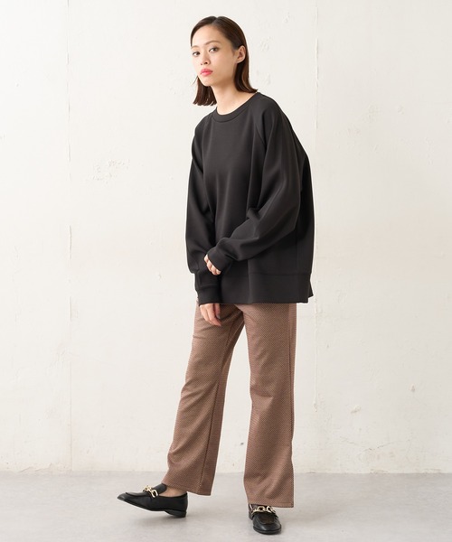 Lui's（ルイス）の「ラグランオーバートップス（Tシャツ/カットソー・レディース・ブラック/ライトグレー/カーキ・FREE）」の6枚目の写真