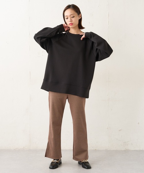 Lui's（ルイス）の「ラグランオーバートップス（Tシャツ/カットソー・レディース・ブラック/ライトグレー/カーキ・FREE）」の10枚目の写真