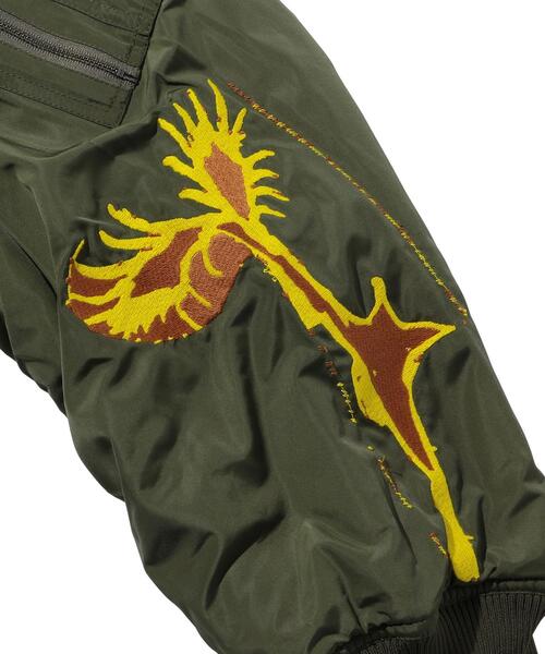 P.A.M.（パム）の「＜P.A.M＞ SPLIT BMBR JKT/ボンバージャケット（MA-1・メンズ・オリーブ・L/M）」の4枚目の写真