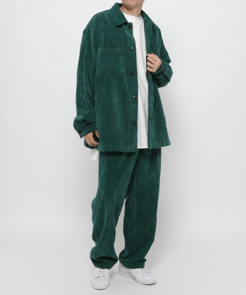 LOWRYS FARM(ローリーズファーム)の「ソフトコーデュロイシャツジャケット 255131(シャツ/ブラウス・メンズ・チャコールグレー/ダークブラウン/グリーン・MEDIUM/LARGE)」の13枚目の写真