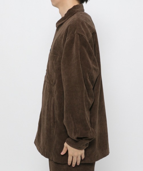 LOWRYS FARM(ローリーズファーム)の「ソフトコーデュロイシャツジャケット 255131(シャツ/ブラウス・メンズ・チャコールグレー/ダークブラウン/グリーン・MEDIUM/LARGE)」の12枚目の写真