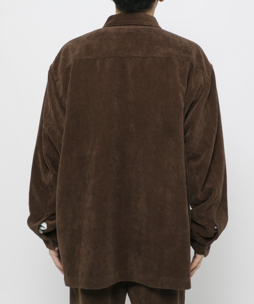 LOWRYS FARM(ローリーズファーム)の「ソフトコーデュロイシャツジャケット 255131(シャツ/ブラウス・メンズ・チャコールグレー/ダークブラウン/グリーン・MEDIUM/LARGE)」の20枚目の写真